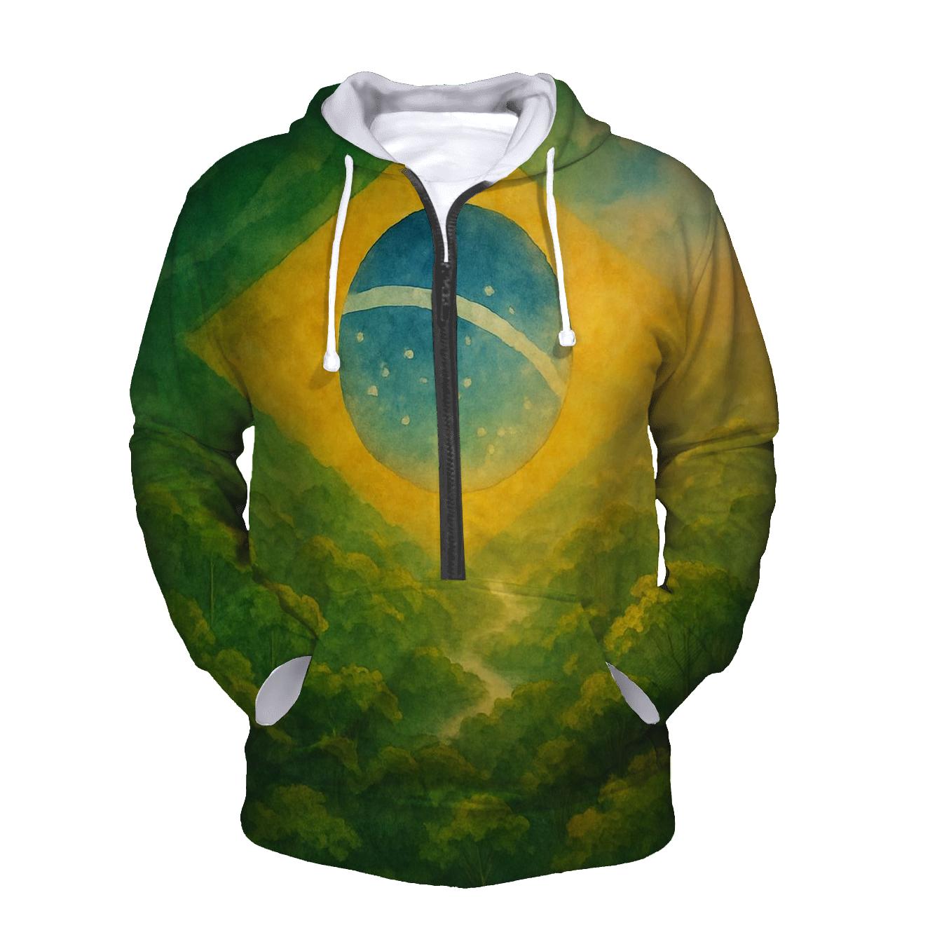 Brazilian Forest Flag Dream lightweight hoodies
