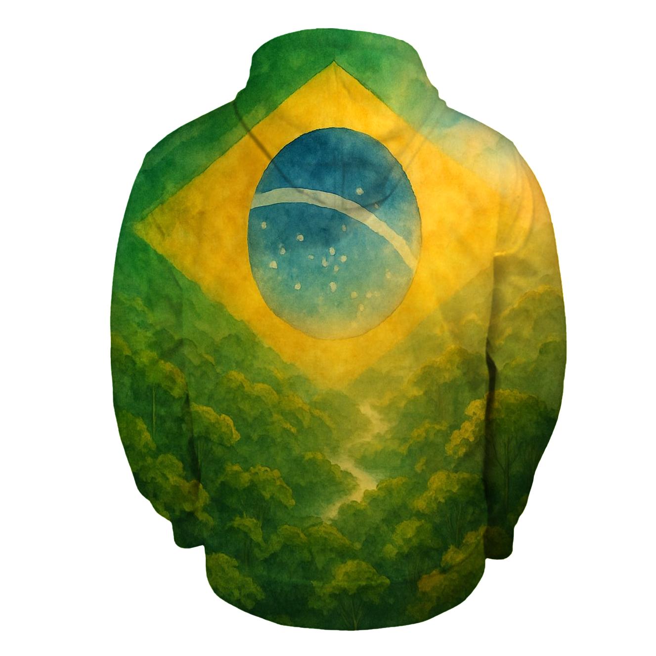 Brazilian Forest Flag Dream lightweight hoodies