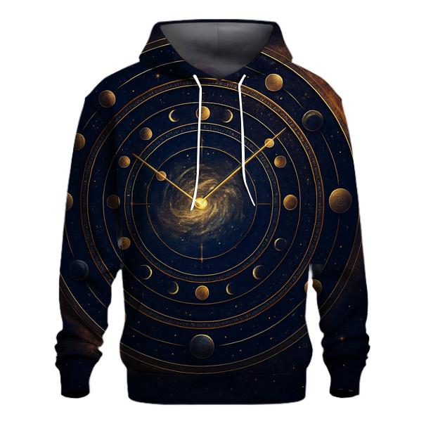 Chrono Rings Of The Celestial Clock premium hoodies