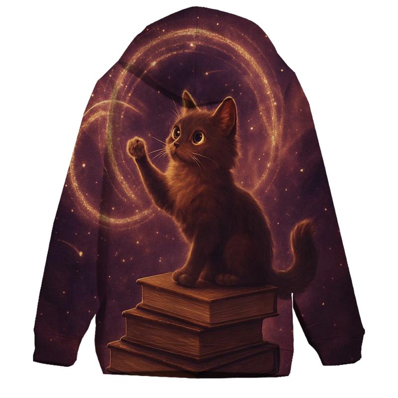 Time Ripple Library Cat hoodie designs