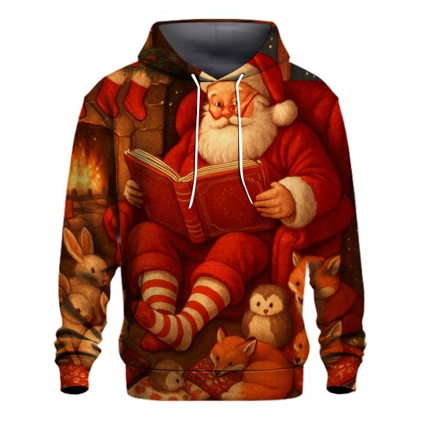Santa Cozy Reading Nook hoodie styles