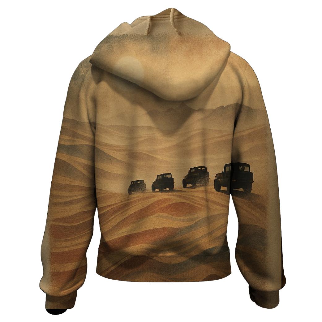 Desert Camo Flag Convoy printed hoodies