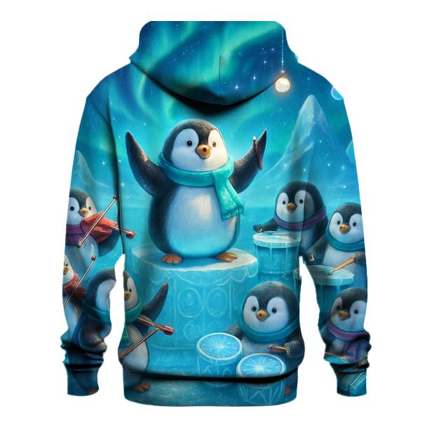 North Pole Penguin Ice Orchestra pullover hoodies