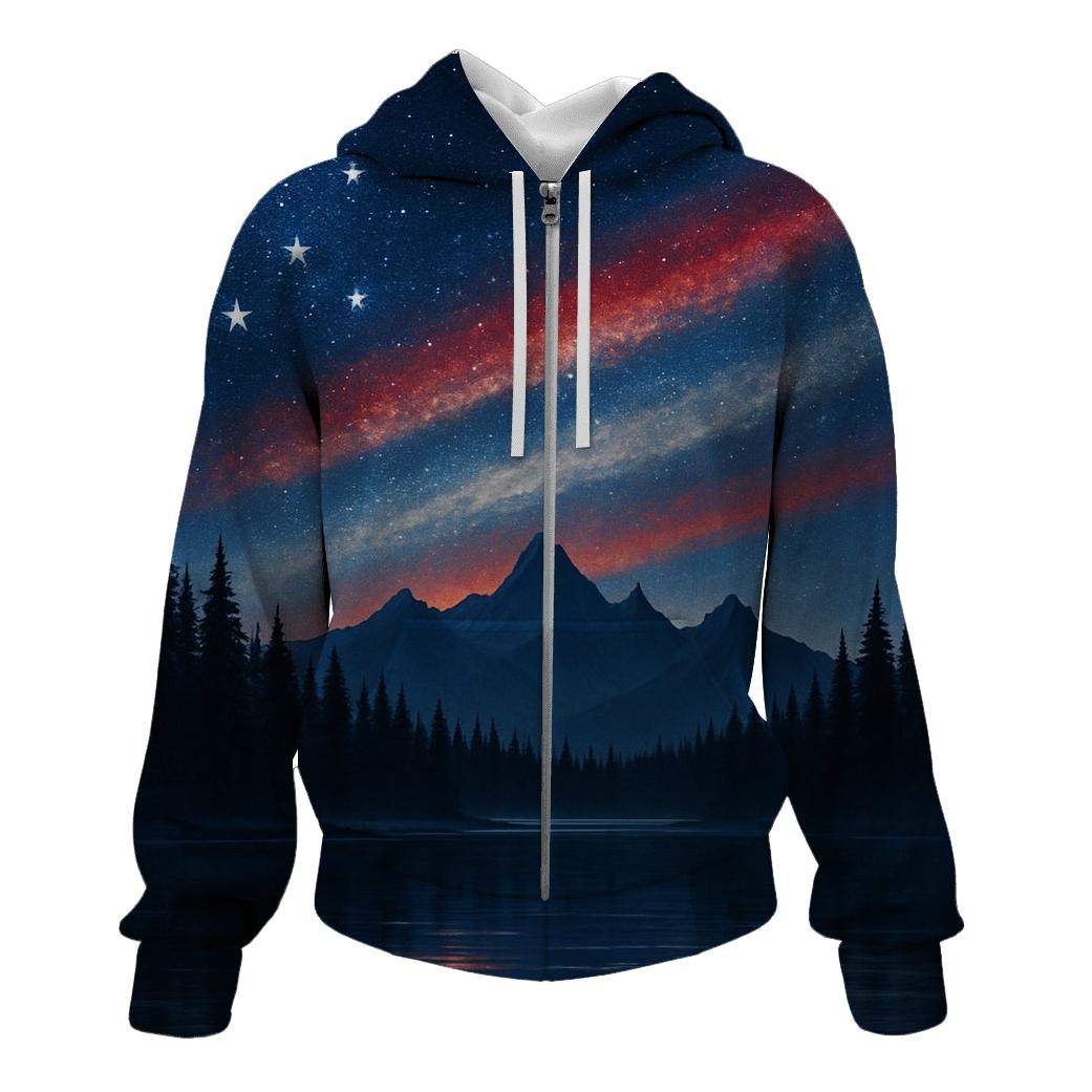 Mountain Forest Starfield Banner hoodie trends