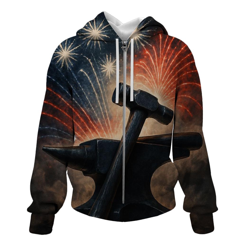Firework Forge Of Freedom heavyweight hoodies