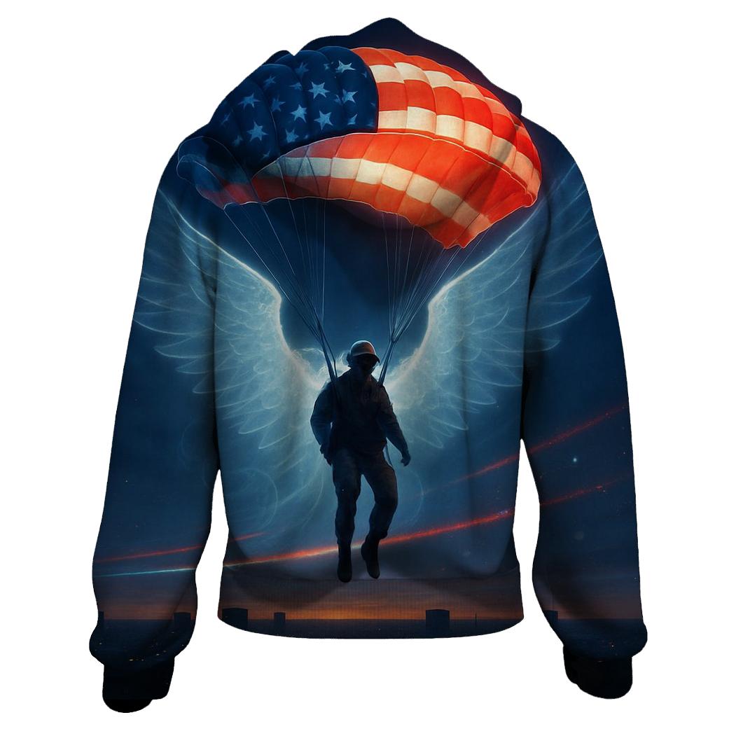 Guardian Angel Paratrooper Descent custom hoodies