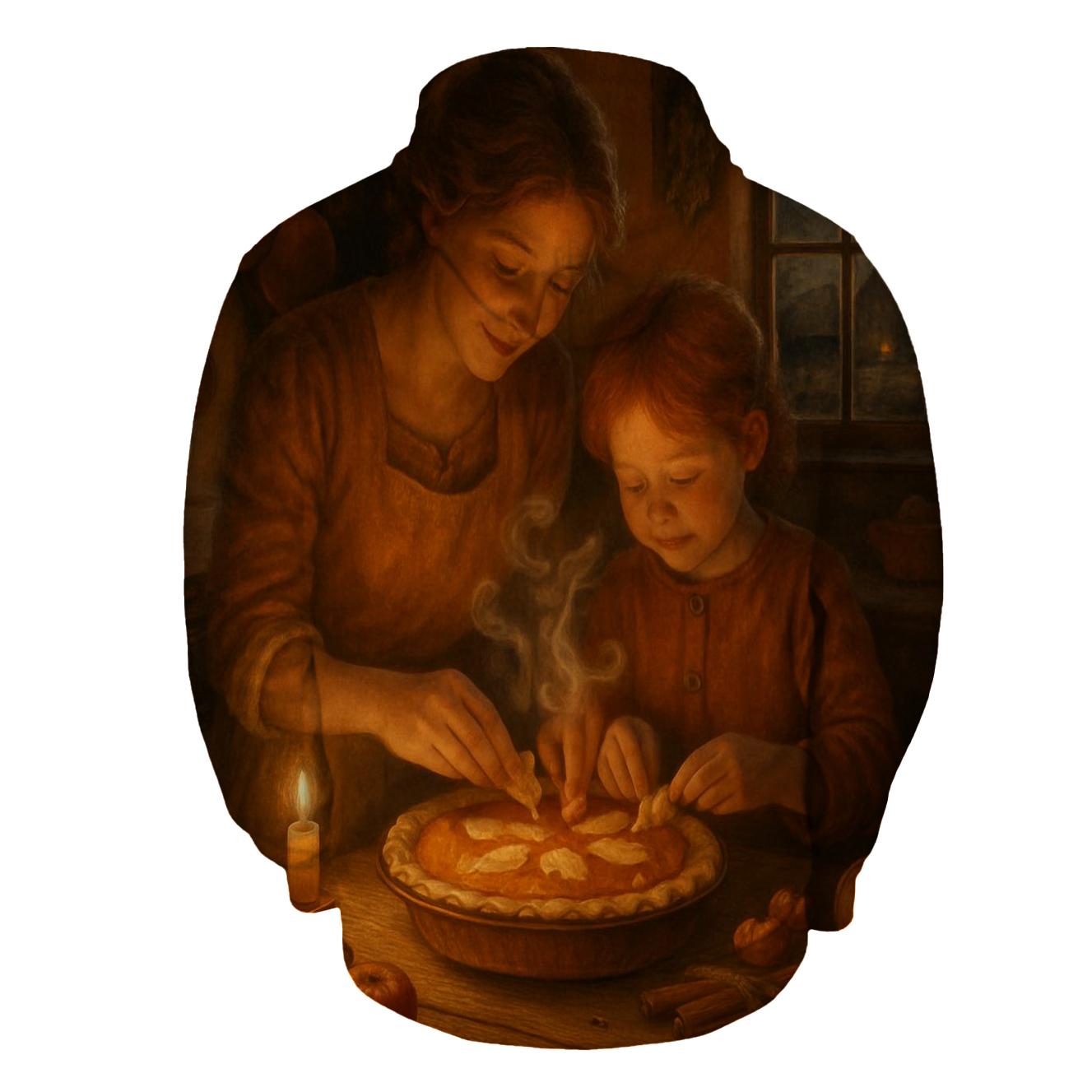 Candlelit Kitchen Pie Haven pullover hoodies