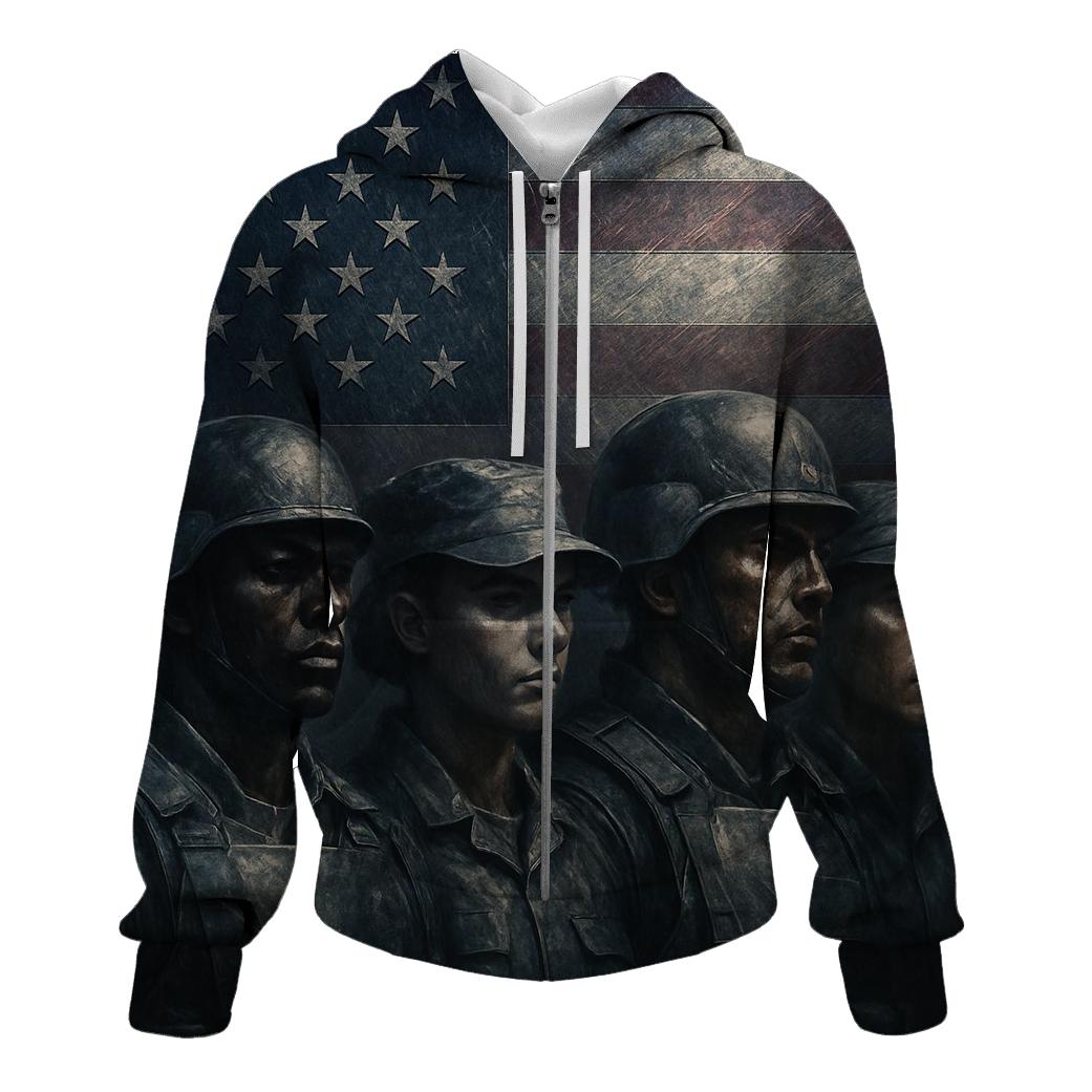 Steel Wall Of American Unity designer hoodies