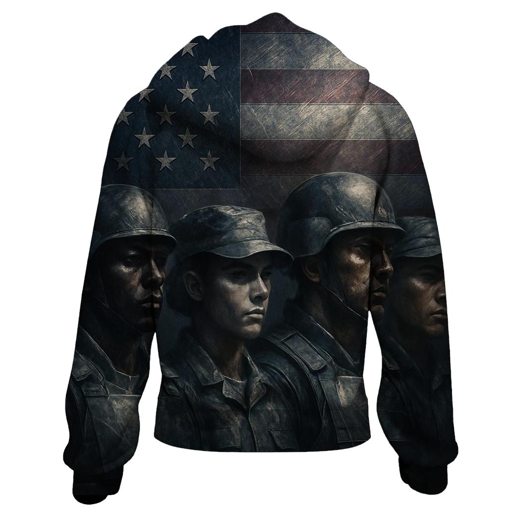 Steel Wall Of American Unity designer hoodies
