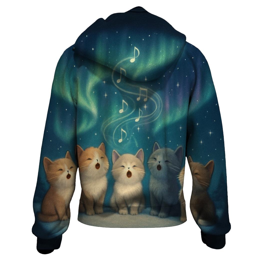 Aurora Symphony Cat Chorus hoodie designs
