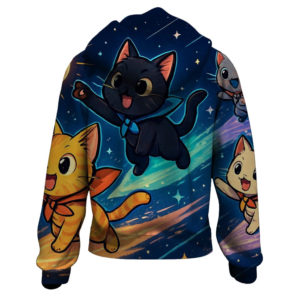 Comet Chaser Kitten Parade graphic hoodies
