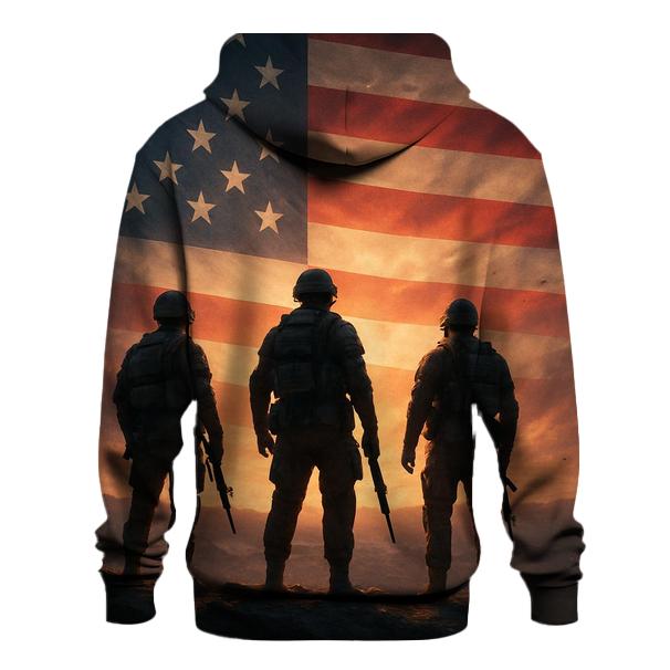 Dawn Guardians Over The Homeland embroidered hoodies
