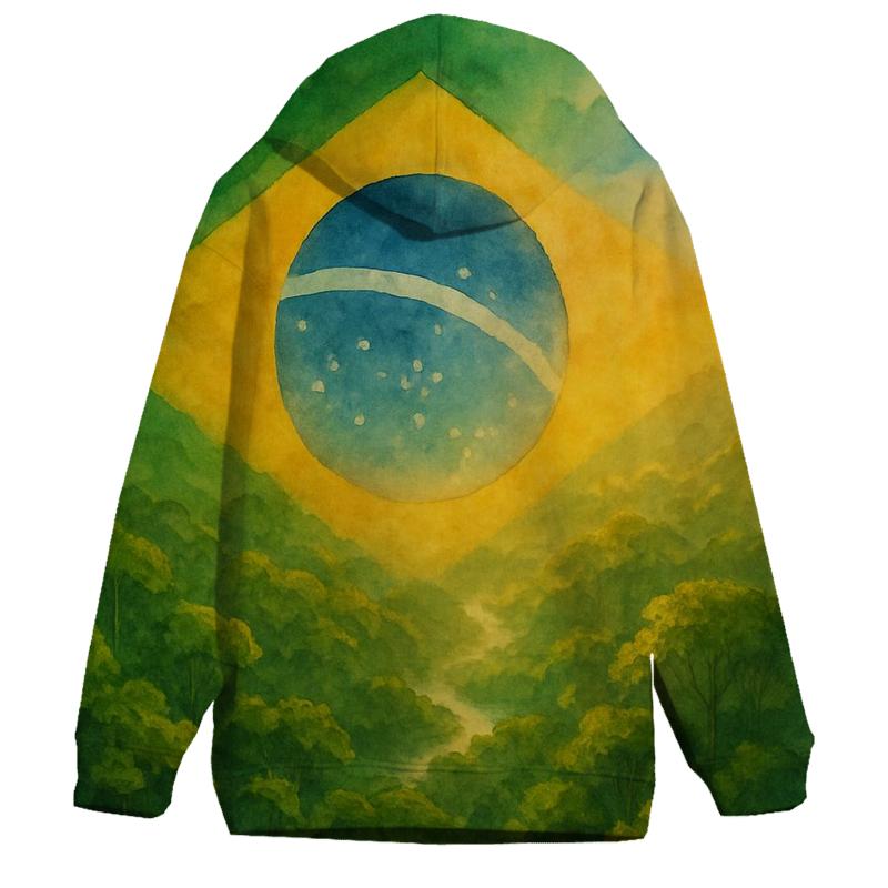 Brazilian Forest Flag Dream premium hoodies