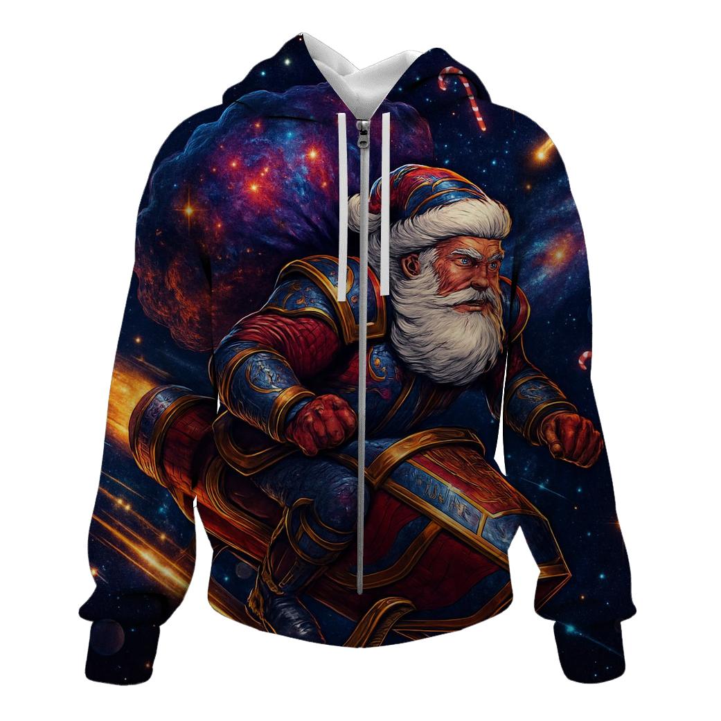 Galactic Sleigh Rider Santa hoodie trends