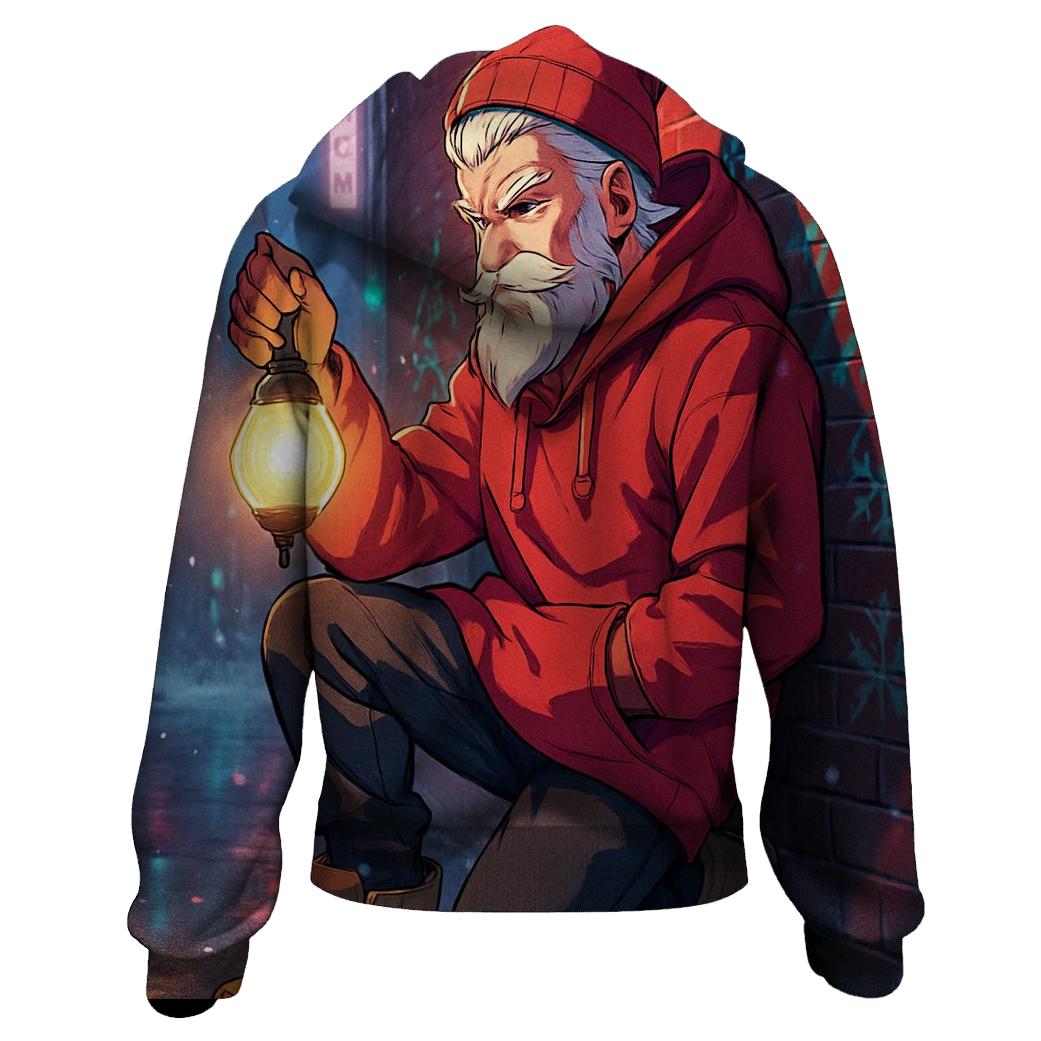Neon Alley Streetwear Santa graphic hoodies