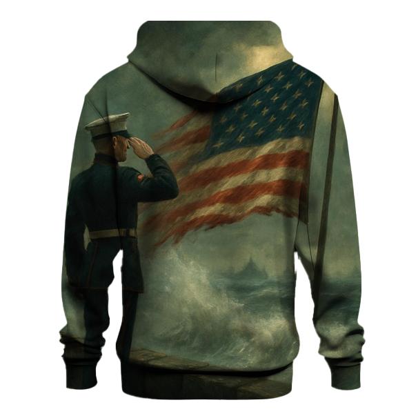 Silent Salute At The Sea Wall designer hoodies