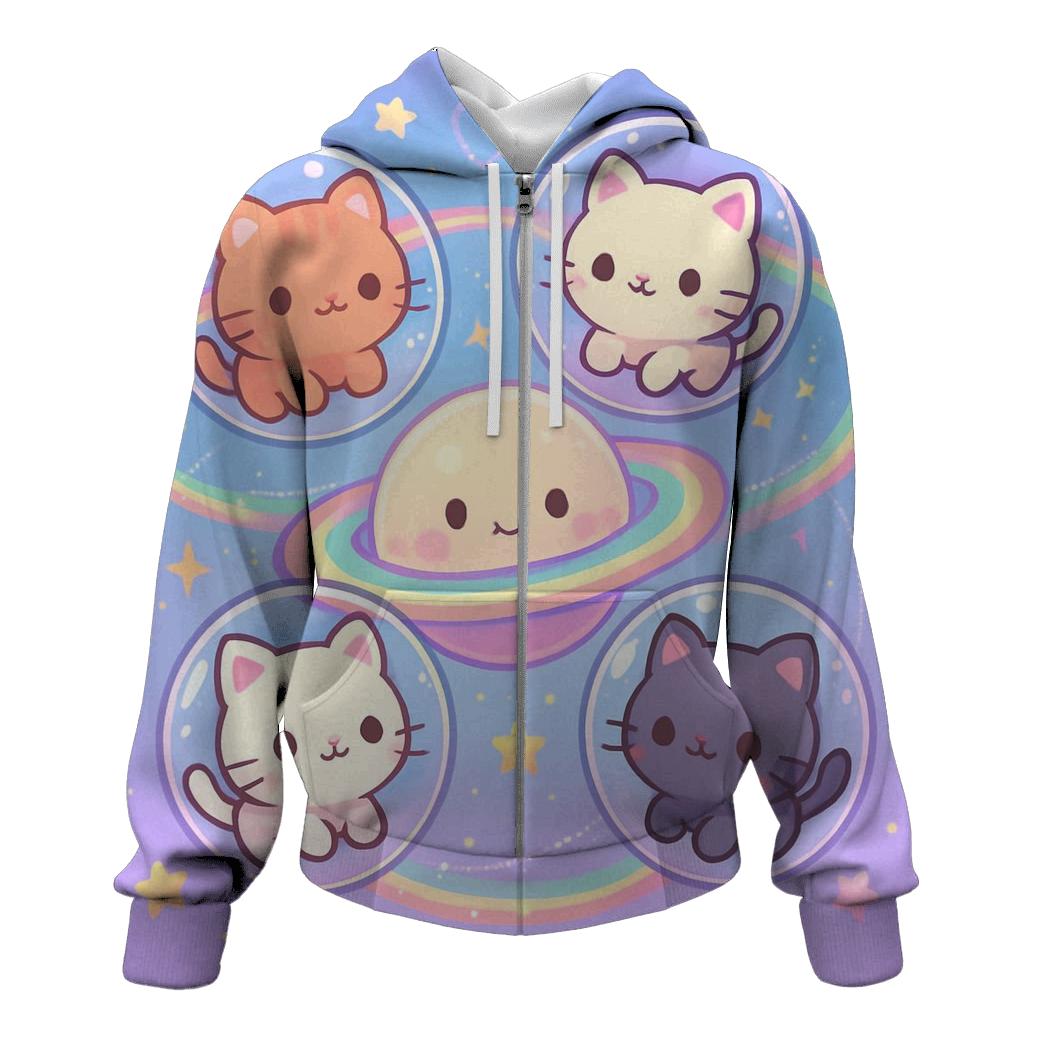 Rainbow Orbit Dream Kittens hoodie designs