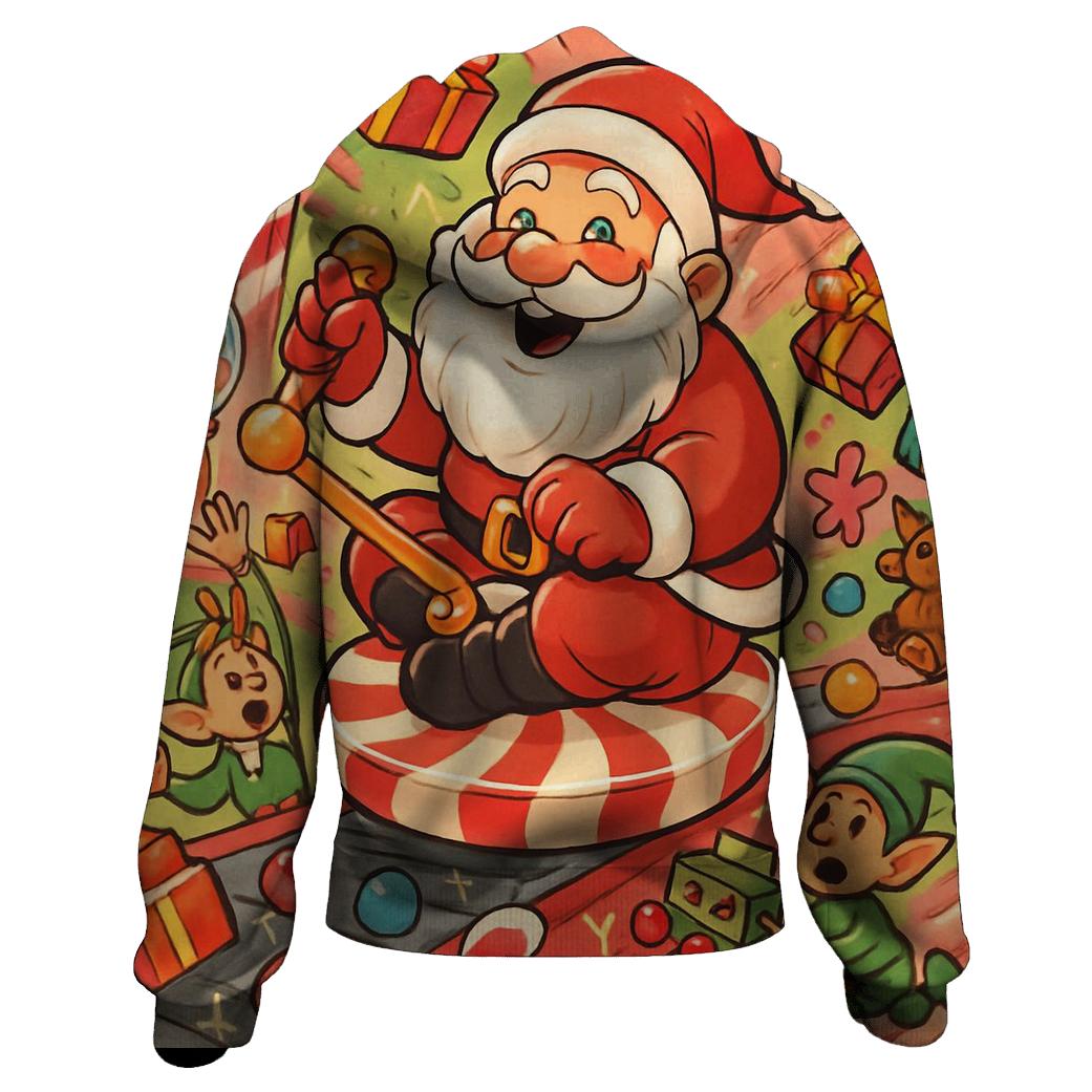 Candy Factory Chaos Santa hoodie styles