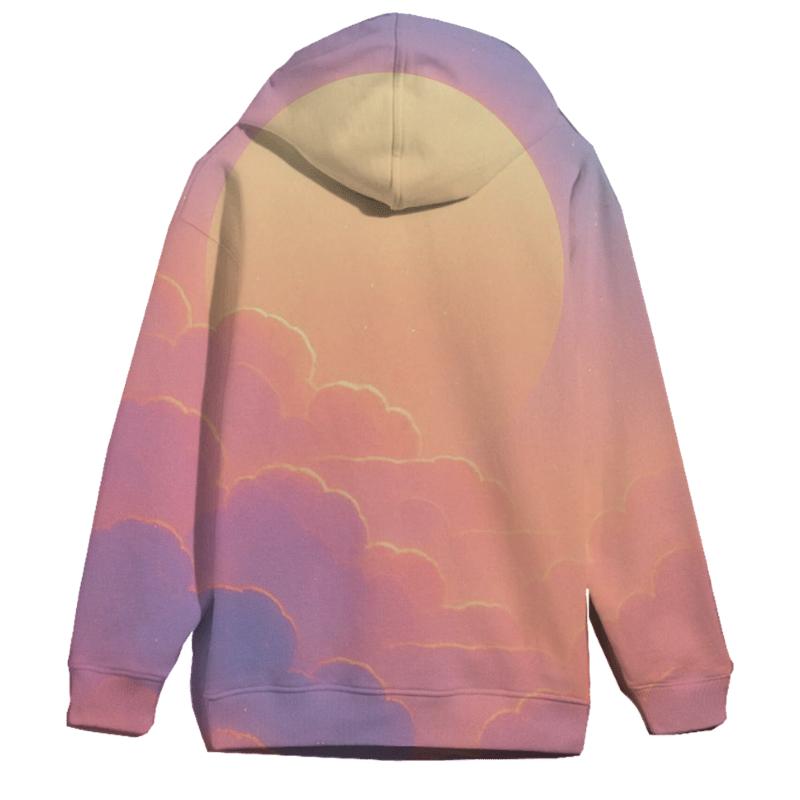 Cloud Steps To The Setting Sun lightweight hoodies