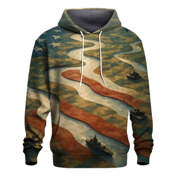 Camouflage Rivers Of Freedom custom hoodies