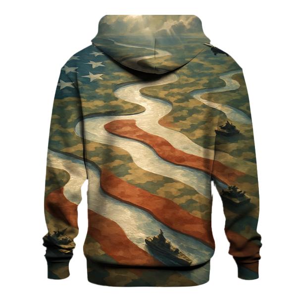 Camouflage Rivers Of Freedom custom hoodies