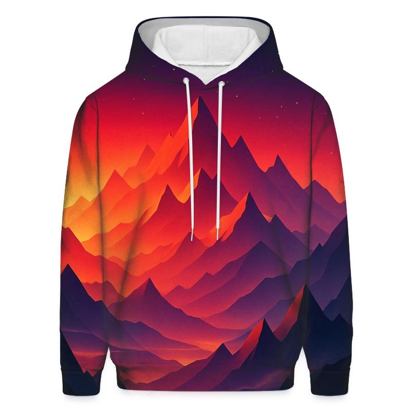 Crimson Peaks In Falling Light designer hoodies