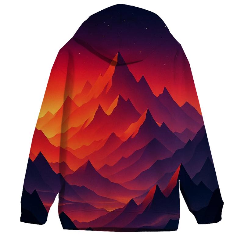 Crimson Peaks In Falling Light designer hoodies