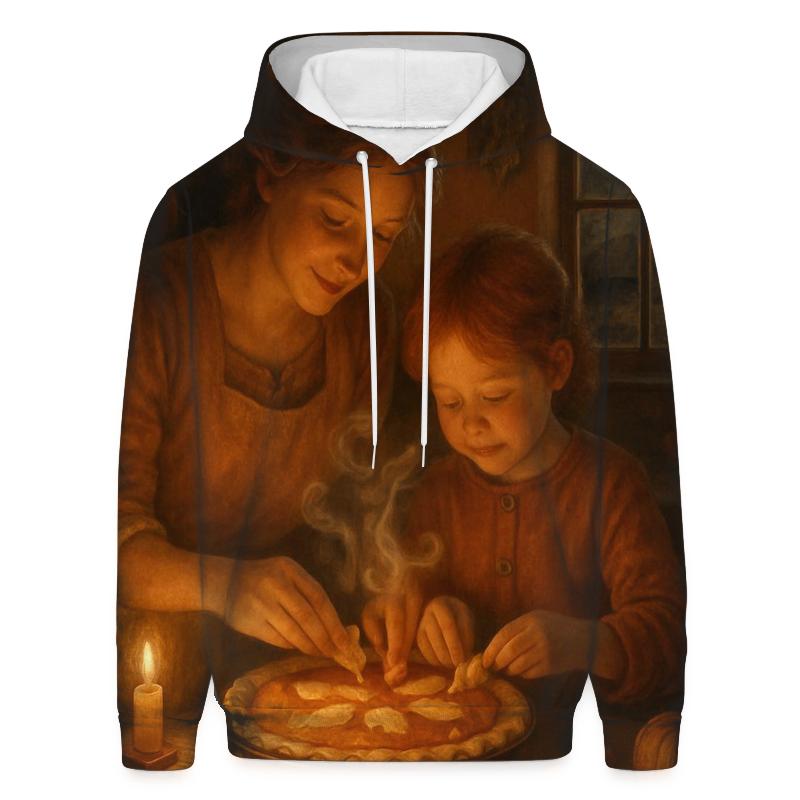 Candlelit Kitchen Pie Haven premium hoodies