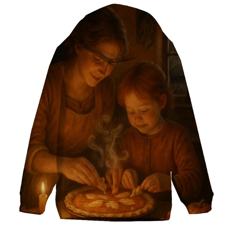 Candlelit Kitchen Pie Haven premium hoodies