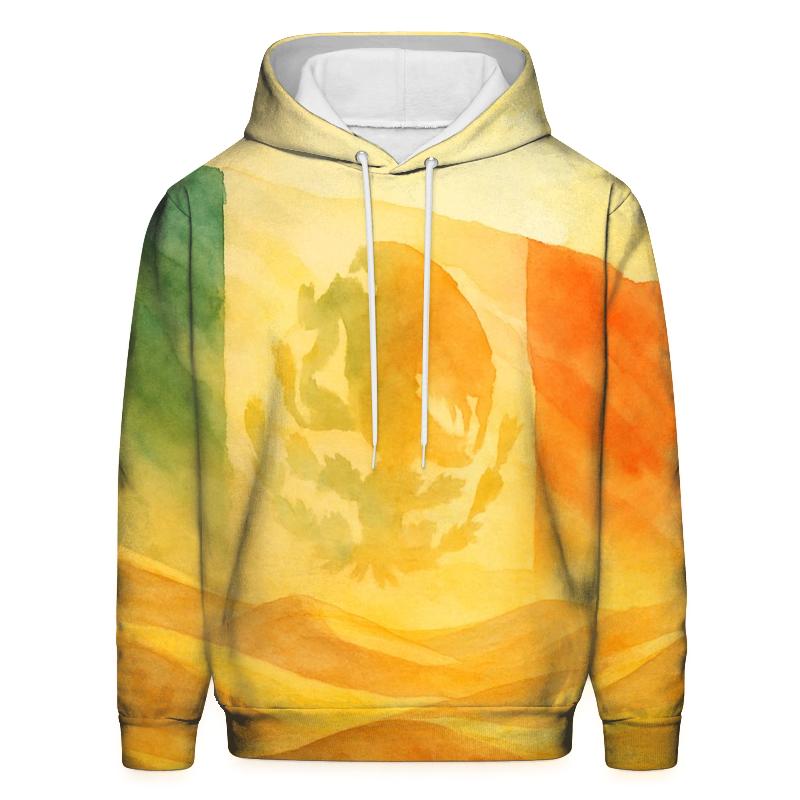 Mexican Desert Flag Bloom zip-up hoodies