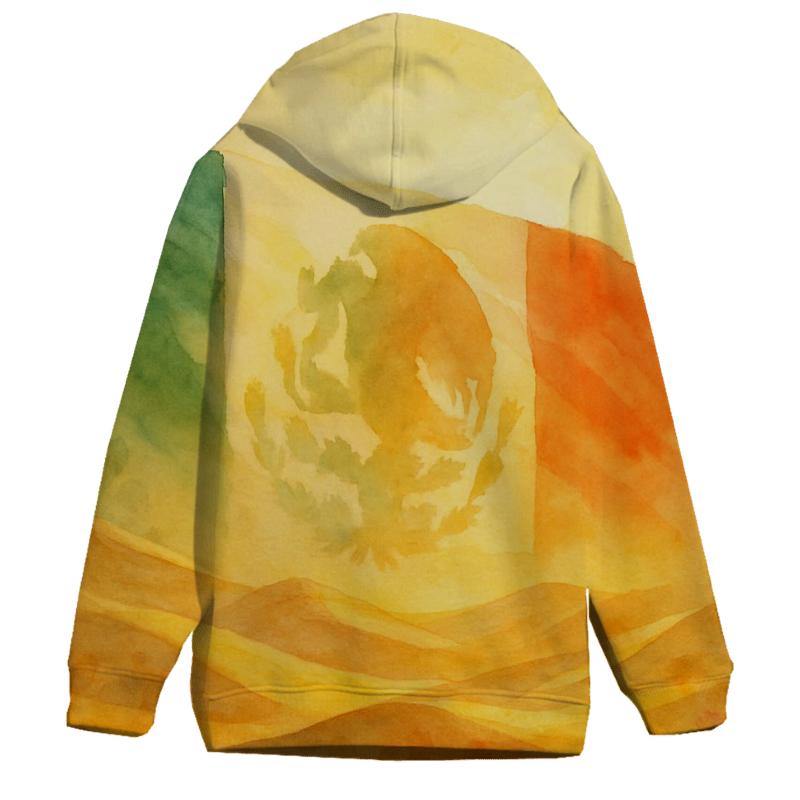 Mexican Desert Flag Bloom zip-up hoodies