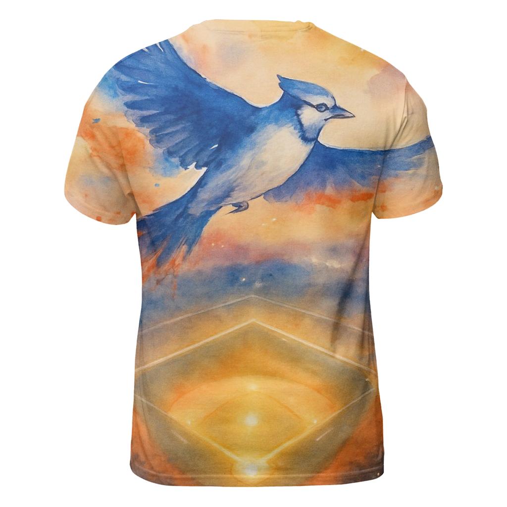 Sunset Flight Over The Diamond artistic all-over print tops