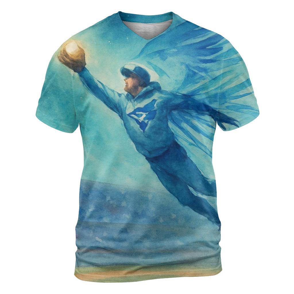 Aurora Outfield Blue Jays Horizon artistic all-over print tops
