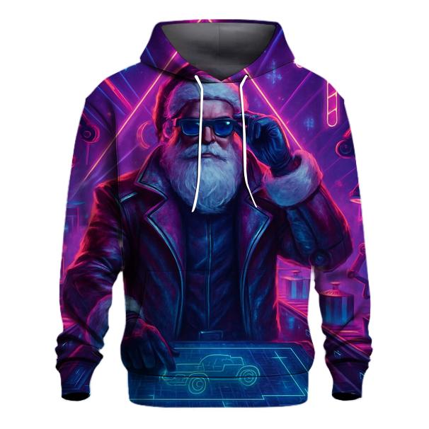 Workshop Synthwave Santa hoodies fashion