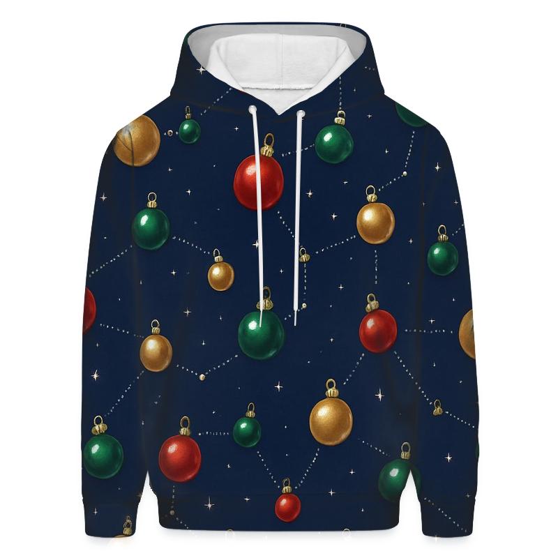 Bauble Constellation On Midnight Blue designer hoodies
