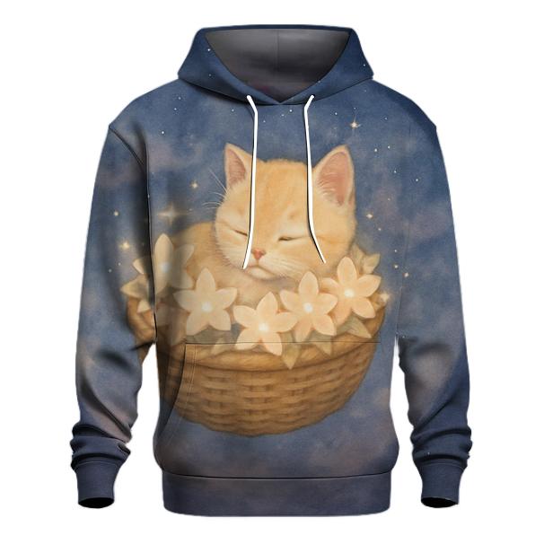 Star Blossom Basket Kitten custom hoodies