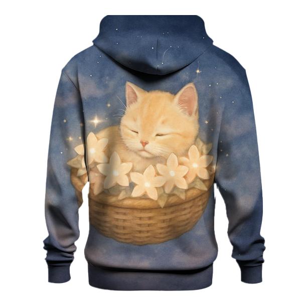 Star Blossom Basket Kitten custom hoodies