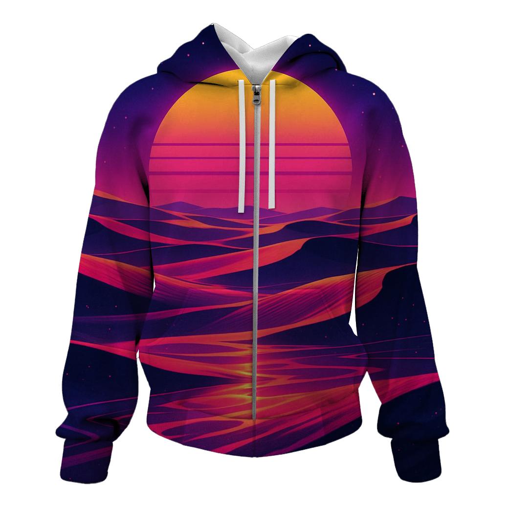 Neon Mirage Sunset Dunes hoodies fashion