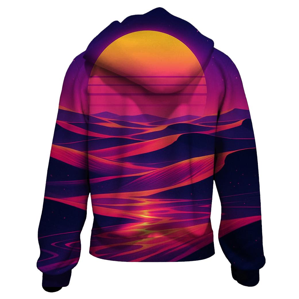 Neon Mirage Sunset Dunes hoodies fashion