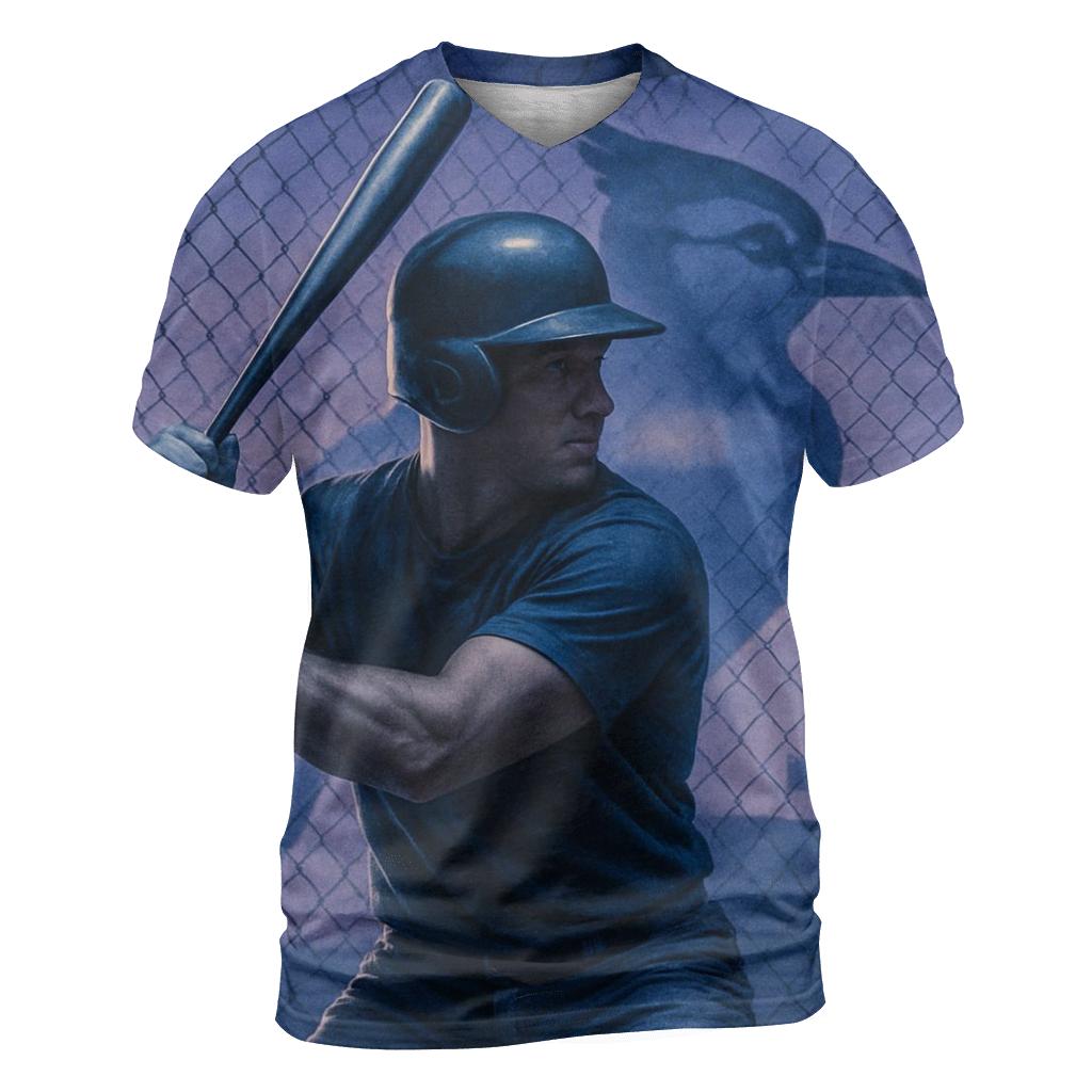 Twilight Cage Blue Jays Focus vibrant all-over design tees