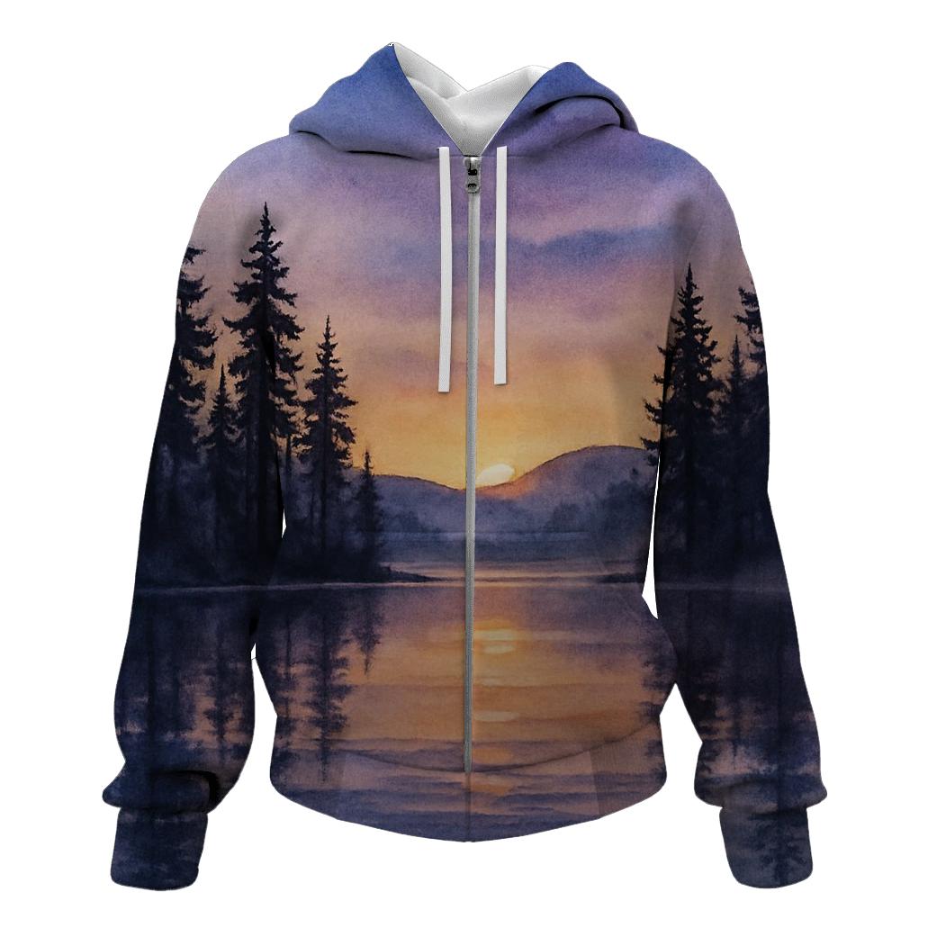 Twilight Pines And Glass Lake hoodies fashion
