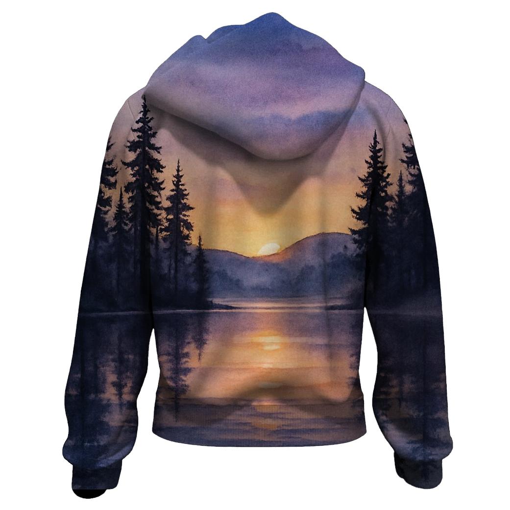 Twilight Pines And Glass Lake hoodies fashion