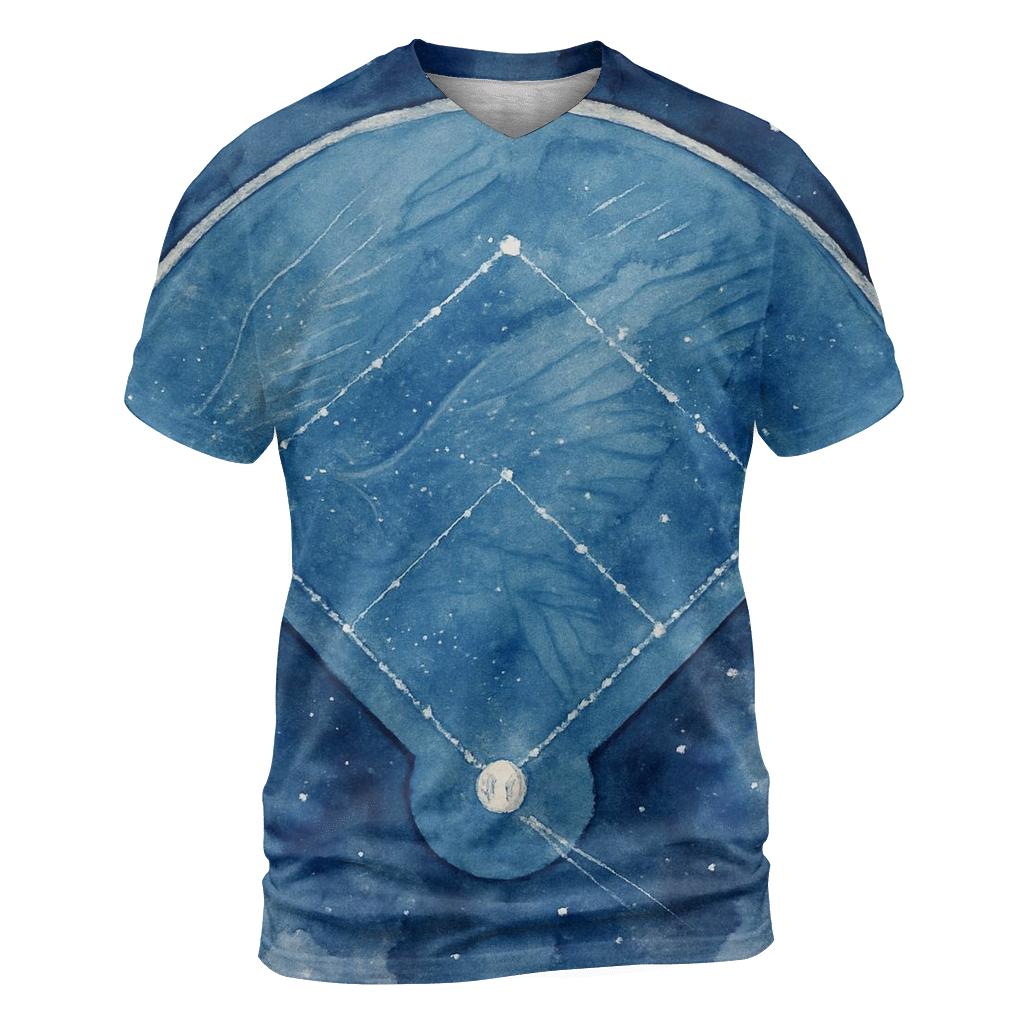 Blue Jays Constellation Diamond Drift vibrant all-over design tees