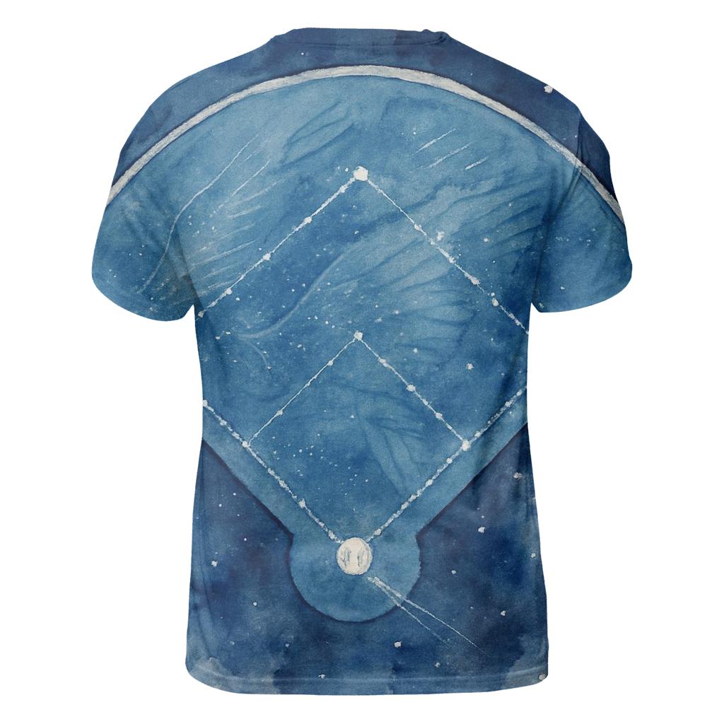 Blue Jays Constellation Diamond Drift vibrant all-over design tees