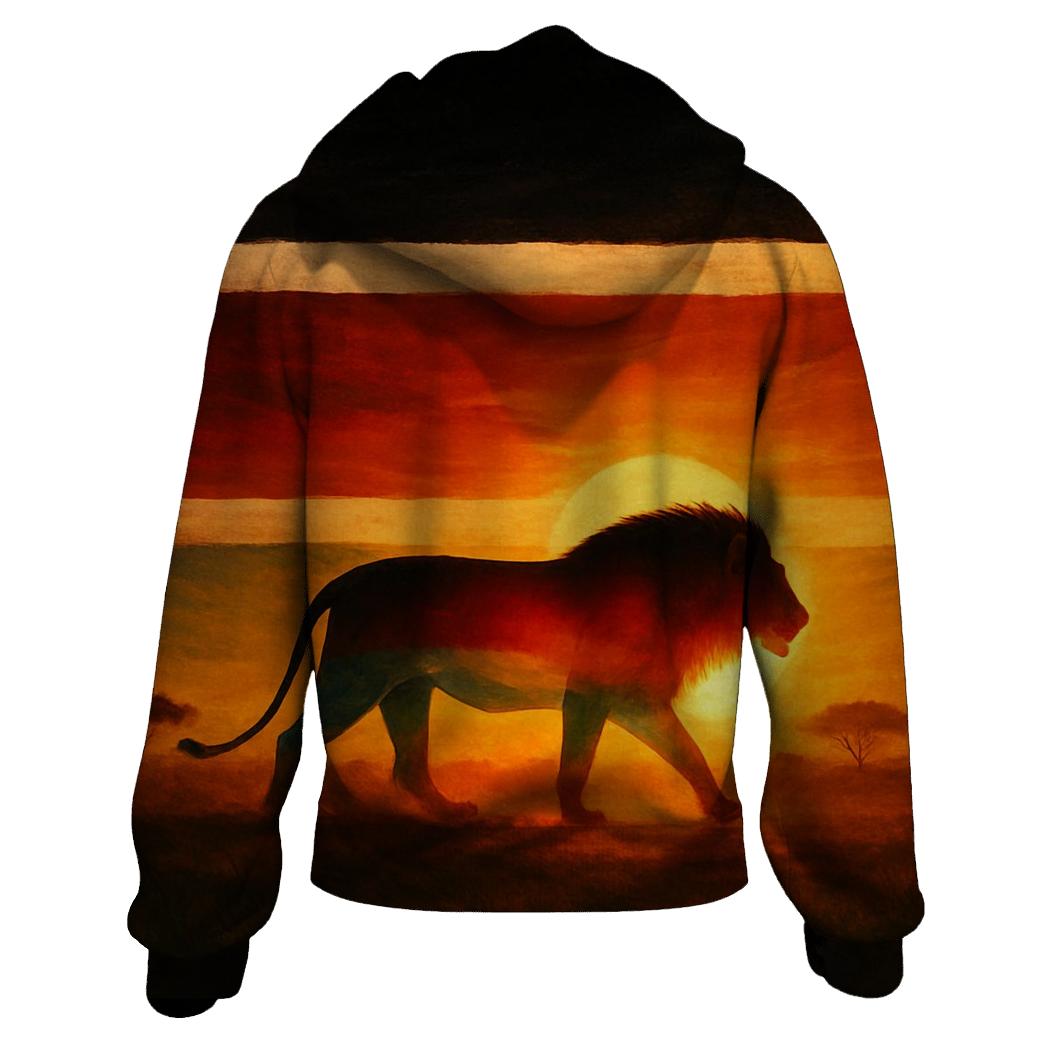 Kenyan Savannah Flag Spirit printed hoodies