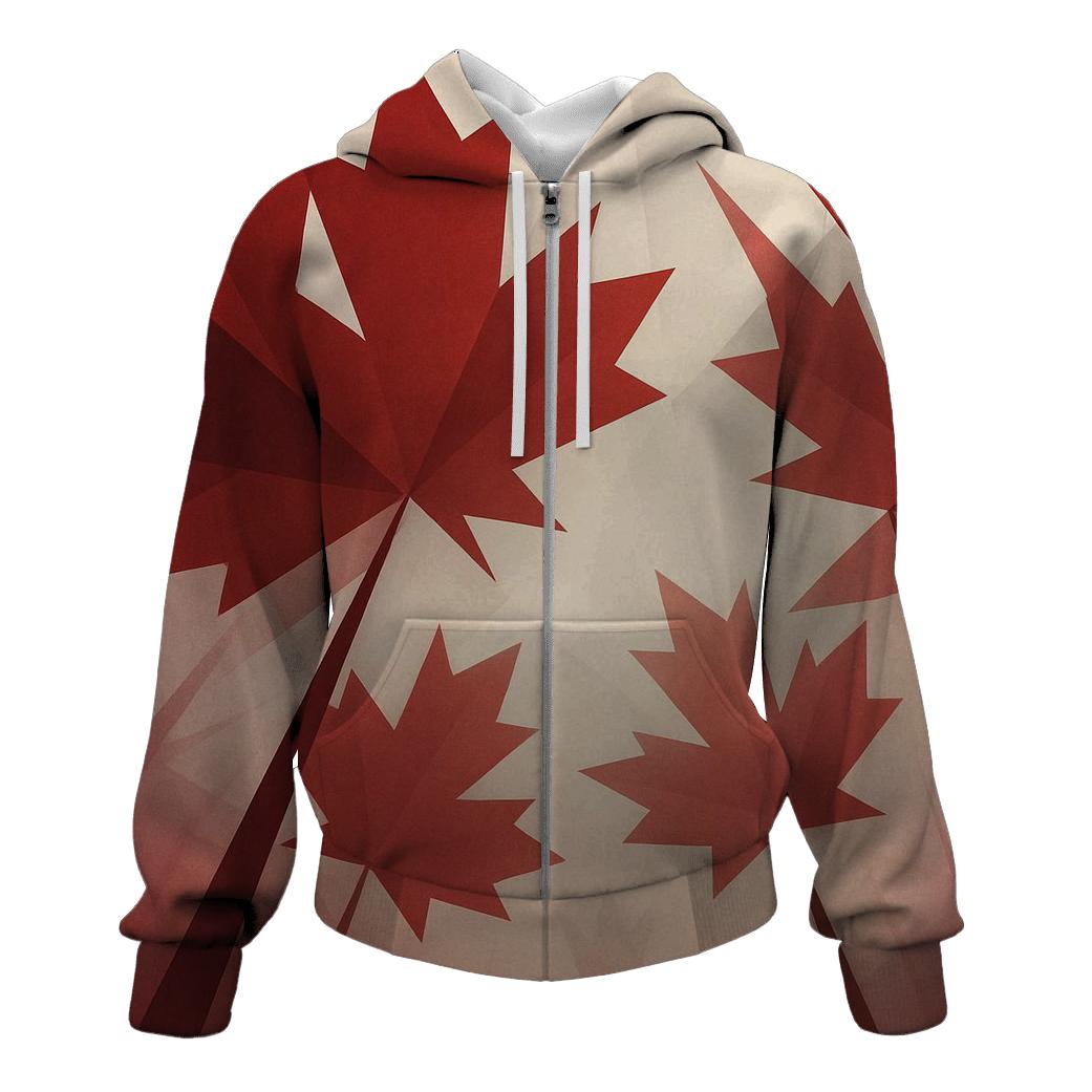 Canadian Maple Flag Canopy hoodies fashion