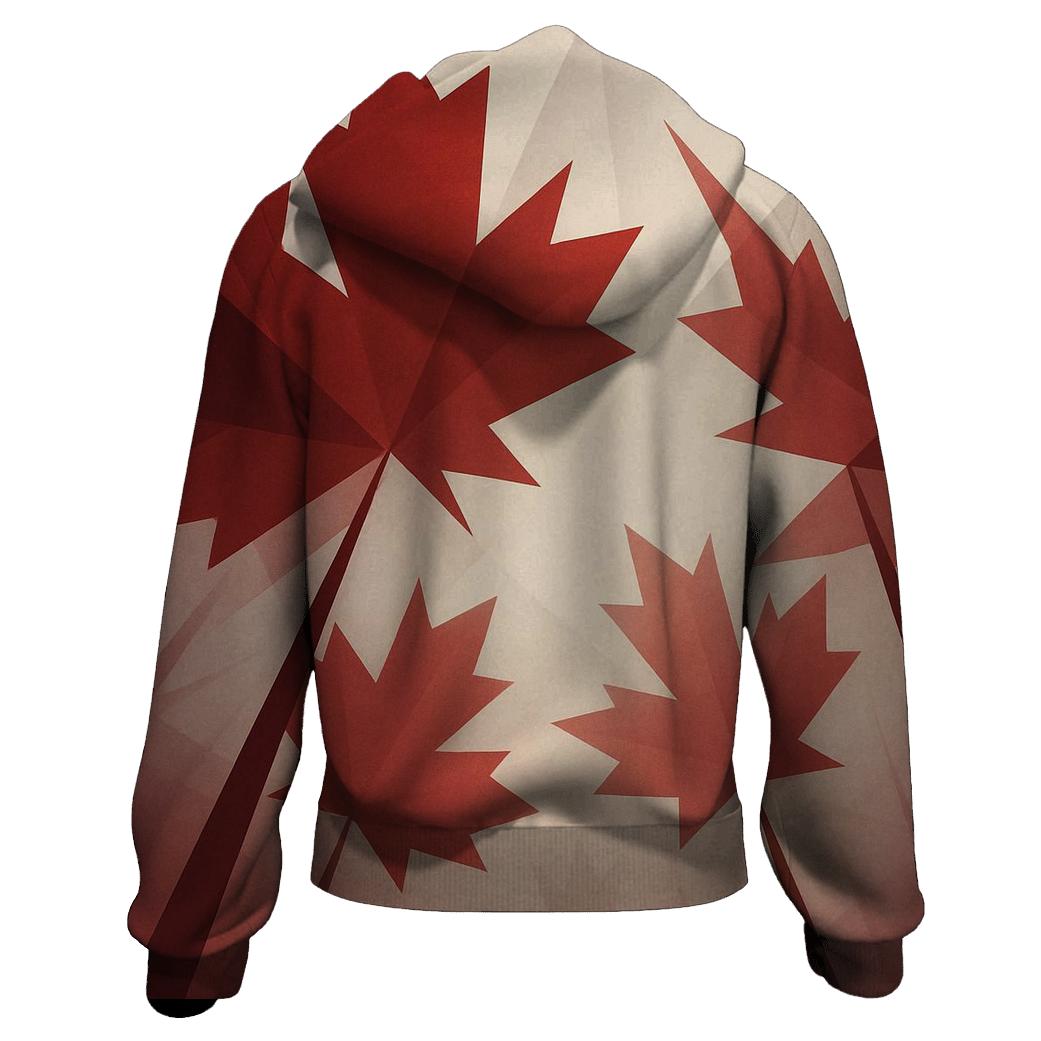 Canadian Maple Flag Canopy hoodies fashion