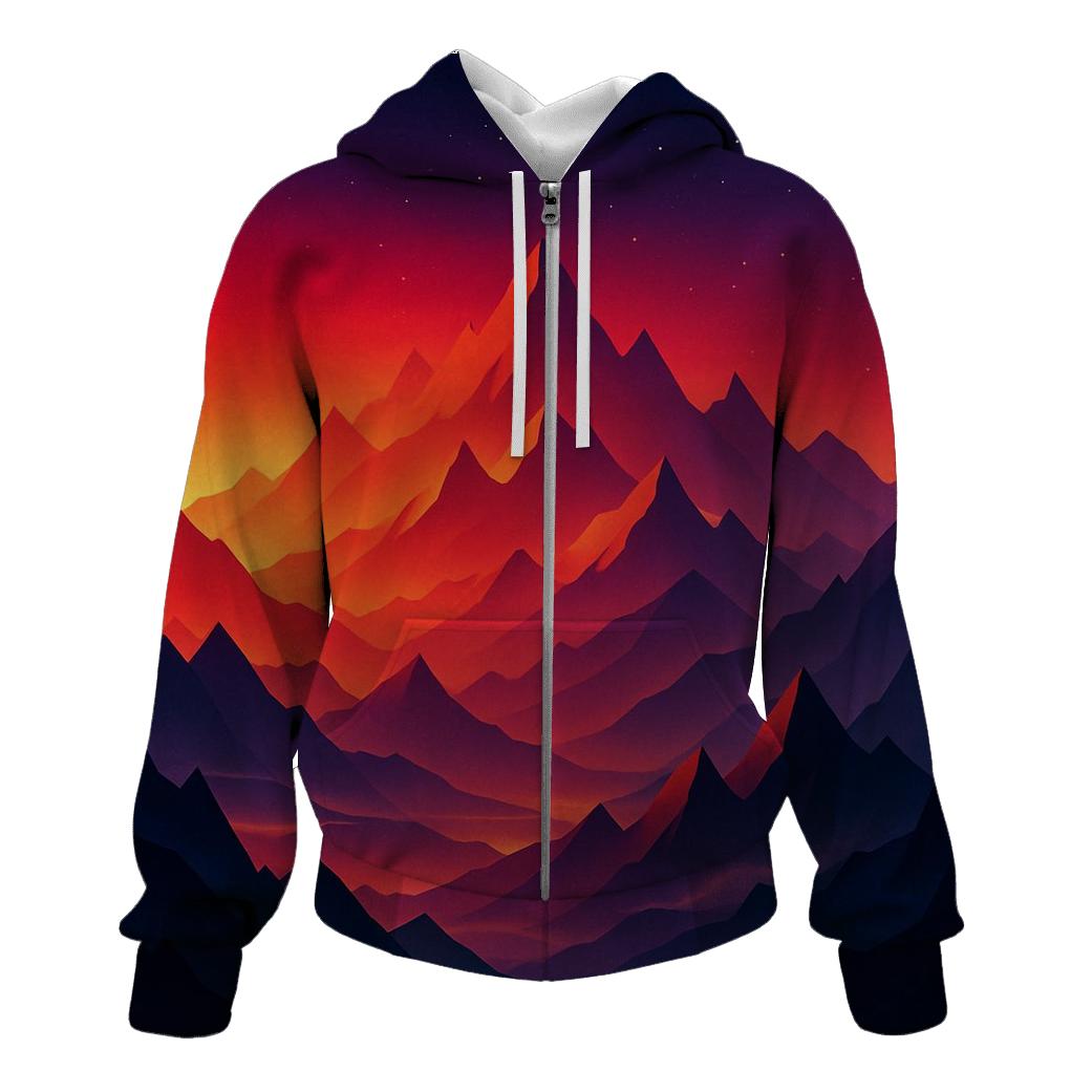 Crimson Peaks In Falling Light designer hoodies