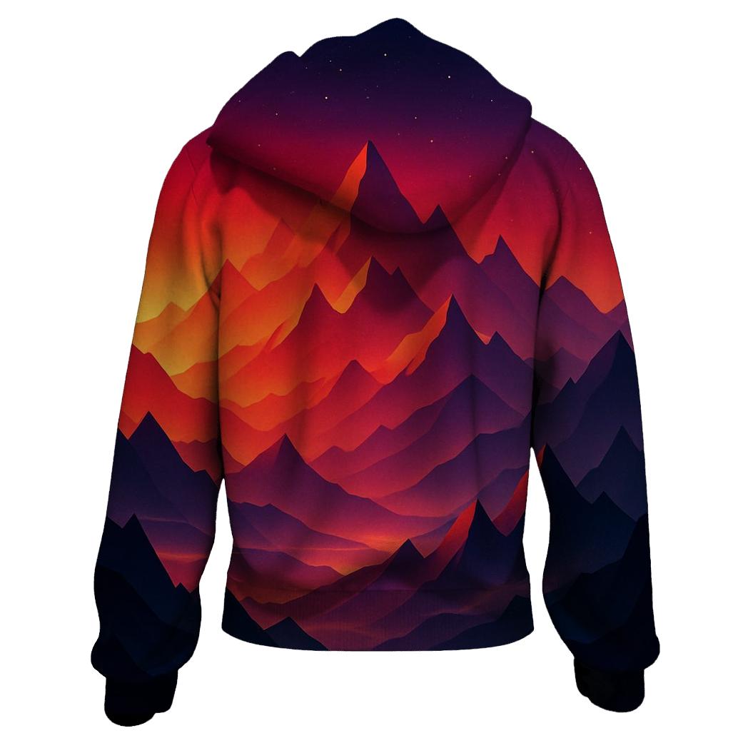 Crimson Peaks In Falling Light designer hoodies