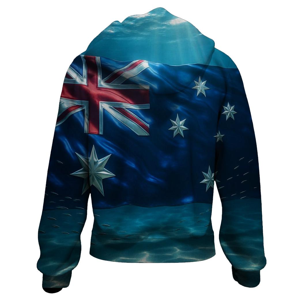 Australian Ocean Flag Currents designer hoodies